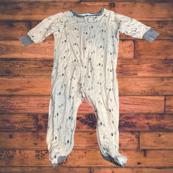 5 for $25🔥Gerber Zip Front Footie Jumpsuit Pajama Baby Size 3-6 Months - Picture 1 of 4